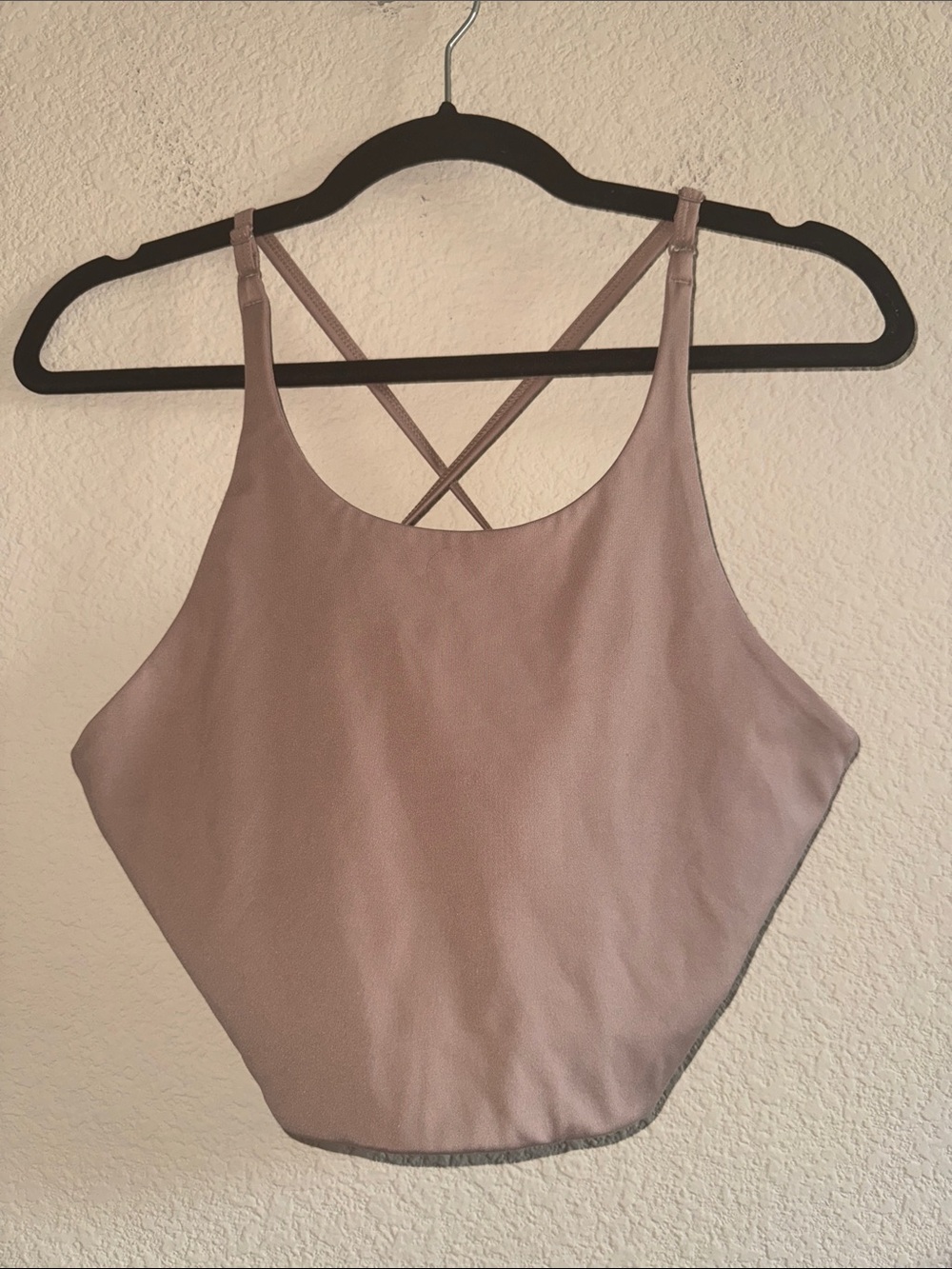girlfriend collective High Neck Soft Brown Sports Bra Size Large